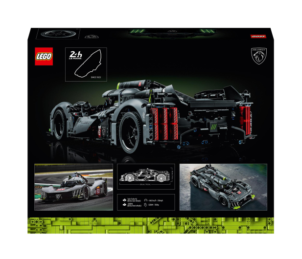 LEGO Technic 42156 PEUGEOT 9X8 24H Le Mans Hybrid Hypercar - 1091434 - zdjęcie 8